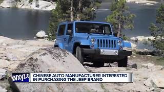 Chinese auto manufacturer interested in purchasing the Jeep brand