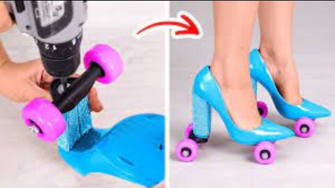 COOL SHOE CRAFTS || HOW TO TRANSFORM OLD SHOES