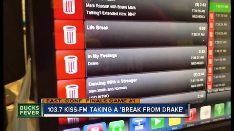 Break from Drake: Milwaukee radio station not playing songs by Drake during Bucks-Raptors series