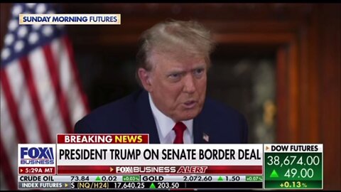 President Trump On The Proposed Senate Border & Other Pork Barreling Deal