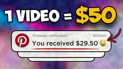 Get Paid $300 PER DAY For Posting Videos On Pinterest (WORLDWIDE)