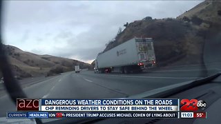 Weather changes are creating dangerous road conditions