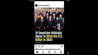 21 Countries Officially Agree to Ditch the US Dollar in 2023