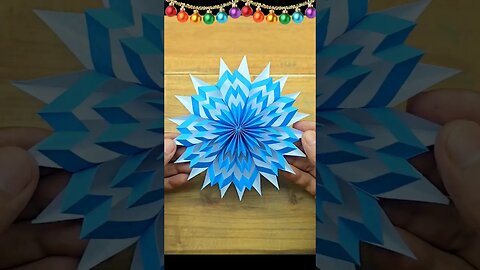 3D paper snowflake makig❄DIY christmas craft ideas🌲Best holiday crafts #diy #crafts #christmas