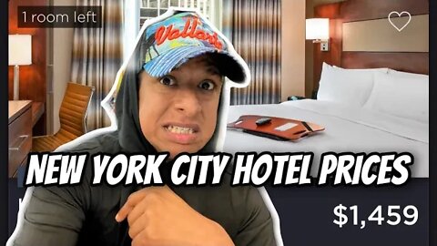 Average NYC hotel price tonight is $1,000 😱