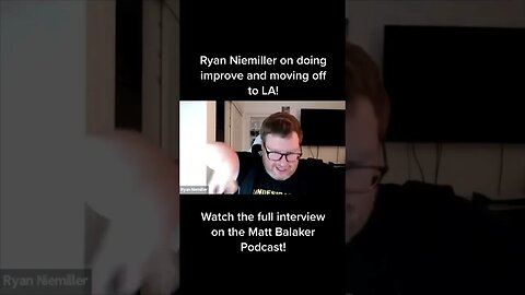 Comedian Ryan Niemiller on Doing Improv and Moving out to LA #shorts