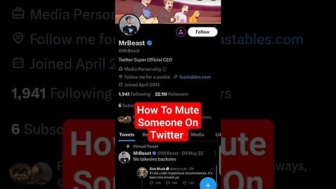 How To Mute Someone On Twitter #twitter #socialmedia #howto #tutorial #shorts