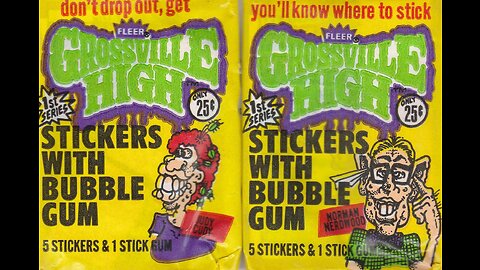 Grossville High Stickers (1986, Fleer) -- What's Inside