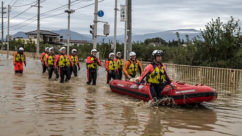 Rescue Crews In Japan Search For Survivors Following Typhoon Hagibis