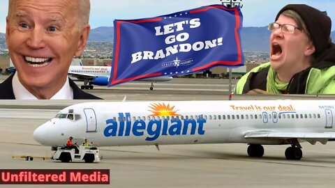 Man Booted from Plane for Wearing Let's Go Brandon Mask. (Allegiant Airlines)