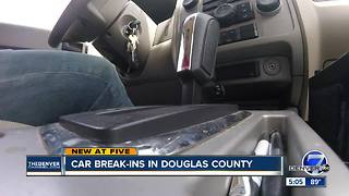 Car break-ins in Douglas County