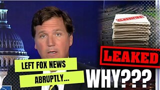 Shocking Tucker Carlson Exit: What is the Real Reason that Fox News Wont Tell Us?