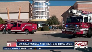 OKC Mall evacuated after fire starts in food court