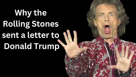 Unbelievable Reason the Rolling Stones Sent a Letter to Donald Trump! #shorts #rollingstones