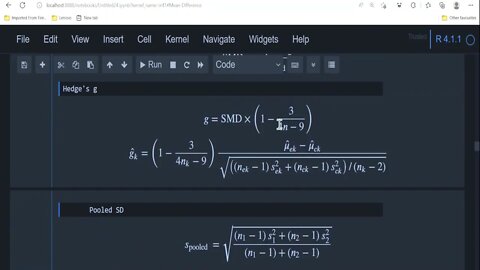 Part 8: Pooling SMD from scratch (Meta-analysis in R)