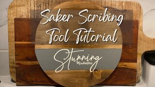 Saker Scribing Tool Tutorial | ROUND CHARCUTERIE BOARD