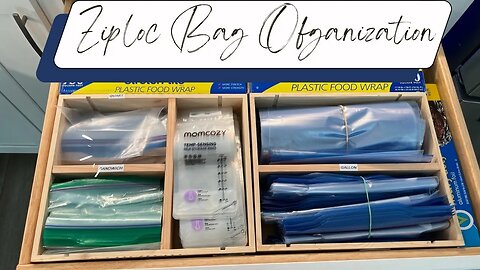 Ziploc Bag Organizer & Storage!