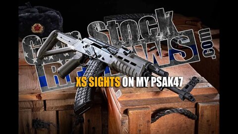 Range Time with the PSAK-47 with NEW XS Sights #1107