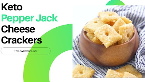 Keto Pepper Jack Cheese Crackers