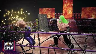 aew fight forever ps4 exploding barbed wire match