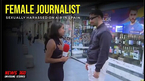 'Do you really have to grab my ass' Spanish reporter groped live on TV || News 360 ||
