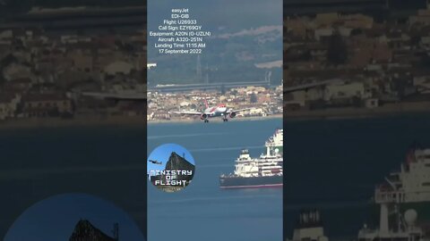 On Approach for landing at Gibraltar; easyJet