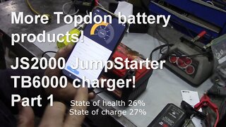 Topdon JS2000 / TB6000Pro and a very dead battery Part 1