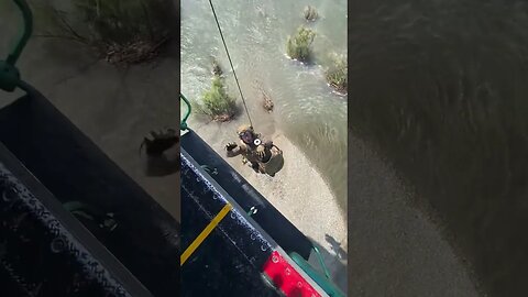 Swift water rescue, San Gabriel River.