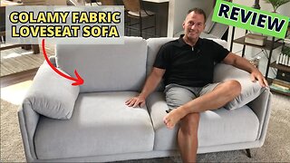 COLAMY Fabric Loveseat Sofa