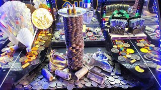 This HUGE Quarter TOWER MUST Fall! High Risk Coin Pusher LIVE