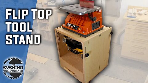 Flip Top Tool Stand with EASY Locking Mechanism | Evening Woodworker