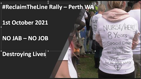 #ReclaimTheLine - Perth - It's more than a Vaccine Mandate