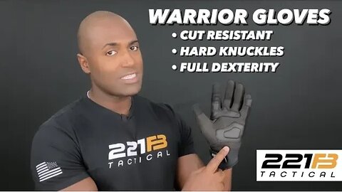 Full Dexterity, Cut Resistant, Hard Knuckle Tactical Gloves: 221B Warrior Gloves