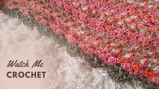 Watch me crochet a shawl with background music