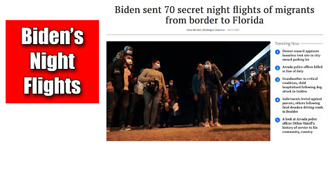 Joe Biden's Night Flights to Jacksonville Florida