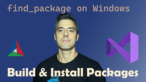 find_package with CMake on Windows