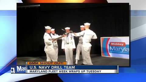 Good morning from the U.S. Navy Drill Team!