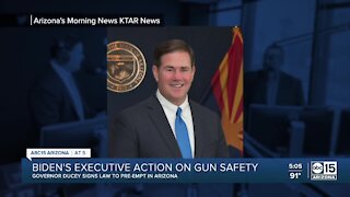 Arizona Governor Doug Ducey signs bill to preempt federal gun laws