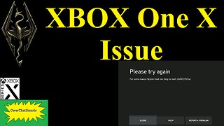Skyrim: XBOX One X Issue