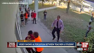 Video shows altercation between teacher and student in Sarasota