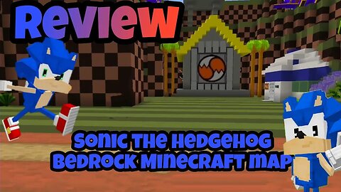 Sonic the hedgehog Minecraft map for bedrock/pocket edition