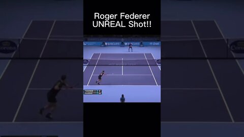 Roger Federer UNREAL Shot!! 🤯 #tennis #shorts