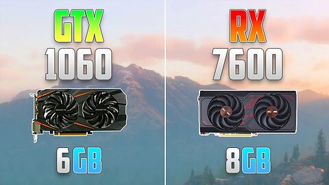 RX 7600 vs GTX 1060 - 1080p