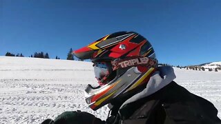Steamboat mini vlog Ep2/4: Snow mobile sledding