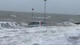 CAR IN THE SEA