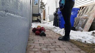 Sidewalk Nap