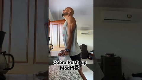 Cobra, push-up modified #backpain #backpainrelief #backpainsolution #hamstringworkout ￼