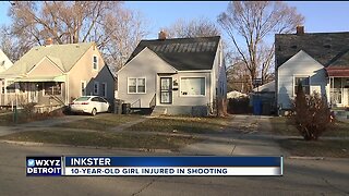 10-year-old girl injured in Inkster shooting