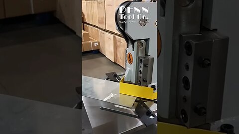 Cutting a 1/8" sheet using a Corner Notcher
