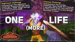 NIGHTMARE IRONMAN Challenge! Final Attempt in S7 | Classless World of Warcraft | Project Ascension |
